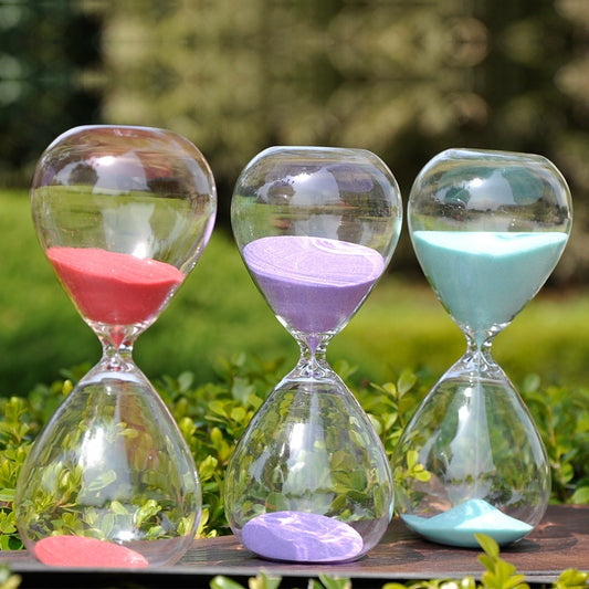 15 & 30 Minute Productivity Glass Hourglass Timer